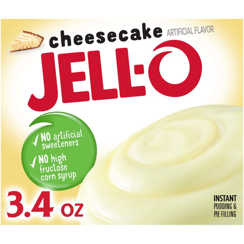 Jello Instant Cheesecake Pudding, 3.4 Ounce -- 24 Case