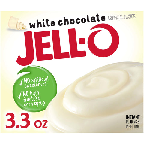 Jell O Instant White Chocolate Pudding and Pie Filling, 3.3 Ounce -- 24 per case.