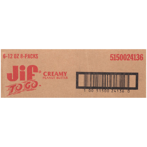 Jif To Go Creamy Peanut Butter Cup, 12 Ounce -- 6 per case