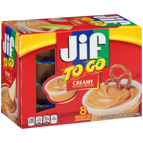 Jif To Go Creamy Peanut Butter Cup, 12 Ounce -- 6 per case