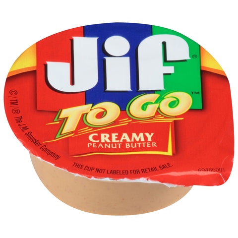 Jif To Go Creamy Peanut Butter Cup, 12 Ounce -- 6 per case