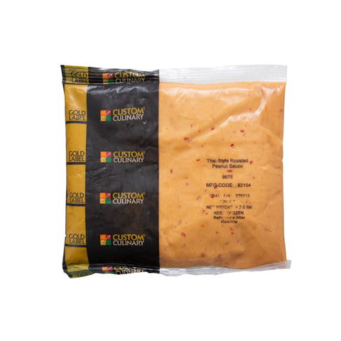 Custom Culinary Gold Label Thai Style Roasted Peanut Sauce, 2 Pound -- 8 per case.