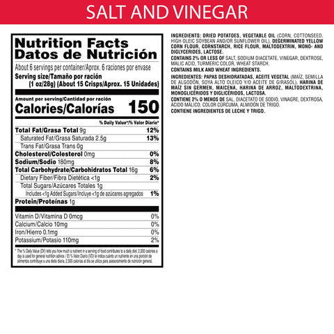 Chip Potato Crisps Salt & Vinegar