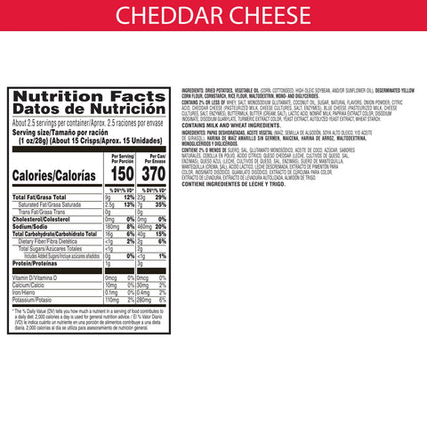 Pringles® CHIP PRINGLES CHEDDAR CHEESE GRAB & GO