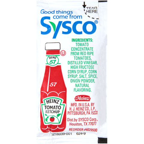 Sysco Classic KETCHUP SINGLE SERVE PACKET (SYS/HNZ) 986600/78000112
