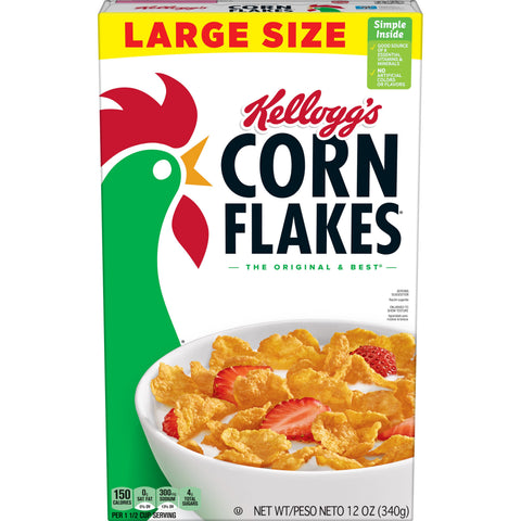 Kelloggs Corn Flakes Cereal, 12 Ounce Box -- 10 per case