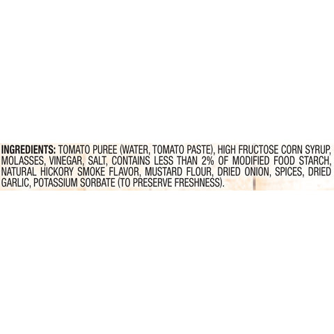 Kraft Hickory Smoke Barbecue Sauce, 1.093 Pound -- 12 per case.