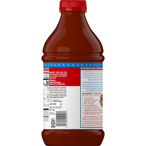 Campbells Tomato Juice, 46 Fluid Ounce -- 6 per case.