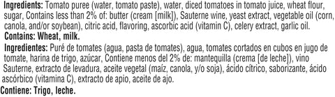 Campbells Ready To Serve Low Sodium Tomato Soup w/ Tomato Pieces - 50 oz. can, 12 per case