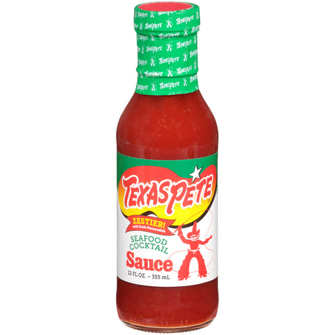 Texas Pete® SAUCE COCKTAIL SEAFOOD ZESTY GLASS BOTTLE