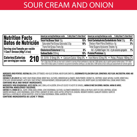 Chip Potato Crisp Sour Cream & Onion
