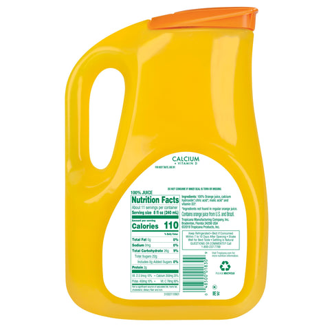 Tropicana Pure Premium JUICE ORANGE & CALCIUM PLASTIC BOTTLE