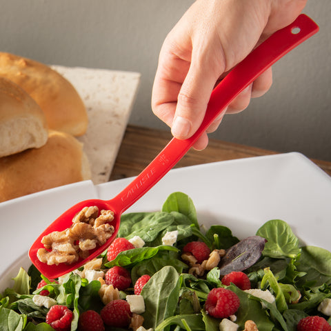 Carlisle SPOON SALAD SOLID RED 0.8 OZ 10