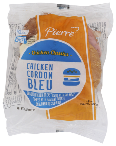 Sandwich Jumbo Chicken Cordon Blue Iw 6.6 Oz 1075