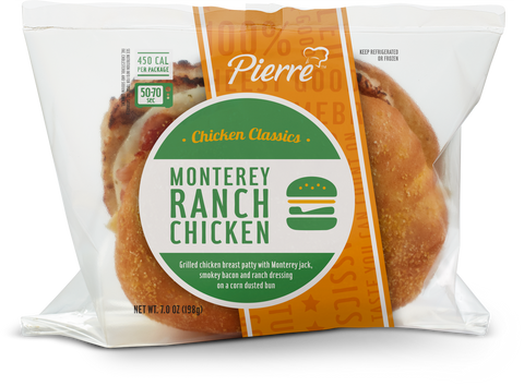 Pierre Jumbo Monterey Ranch Chicken Sandwich, 6.1 Ounce -- 12 per case.