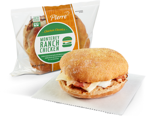 Pierre Jumbo Monterey Ranch Chicken Sandwich, 6.1 Ounce -- 12 per case.