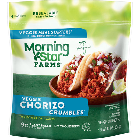 Morningstar Farms Meal Solutions Veggie Chorizo, 10 Ounce -- 6 per case.