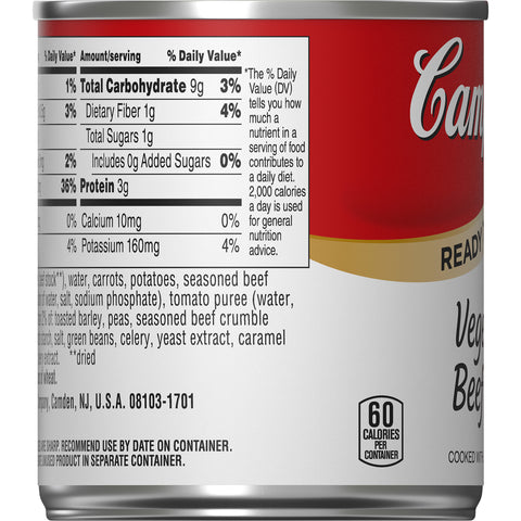 Campbells Vegetable Beef Soup, 7.25 Ounce -- 24 per case