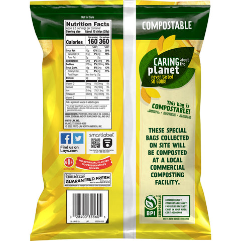 Lays Classic Potato Chips, 2.25 Ounce -- 24 per case