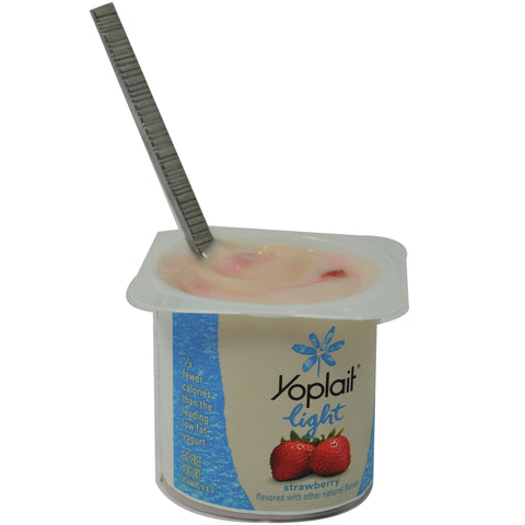 Yoplait Light Blueberry/Peach/Strawberry Yogurt, 6 Ounce -- 24 per case.
