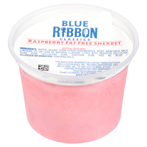 Blue Bunny ICE CREAM CUP SHERBET RASPBERRY