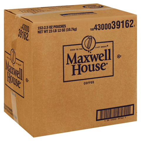 Maxwell House Ground Coffee - 2.5 oz. fractional pack, 152 packs per case