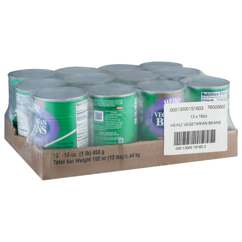 Heinz Vegetarian Beans in Tomato Sauce, 16 Ounce -- 12 per case.