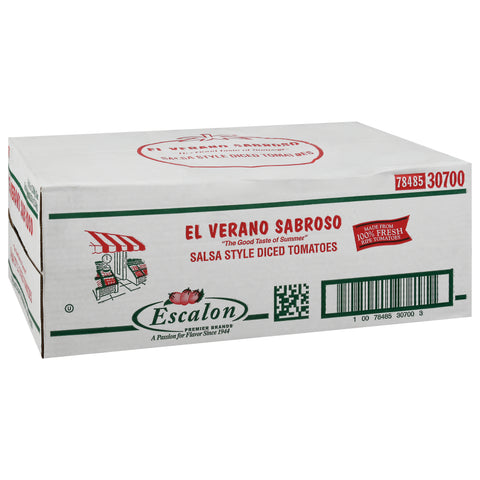 El Verano Sabroso Salsa Style Diced Tomatoes, 102 Ounce -- 6 per case.