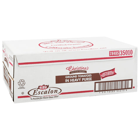 Christinas Certified Organic Ground Tomatoes in Extra Heavy Puree, 105 Ounce -- 6 per case.