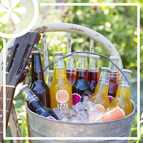 Izze JUICE POMEGRANATE SPARKLING GLASS BOTTLE