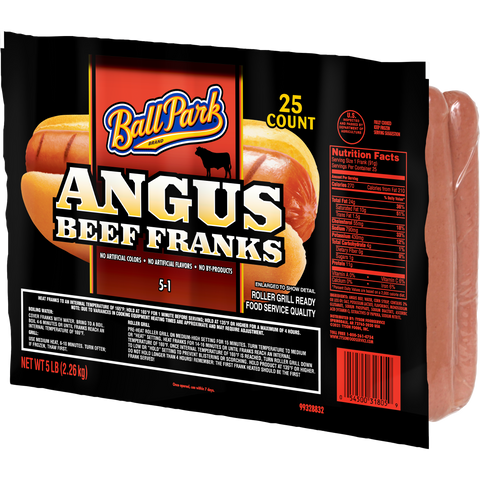 Ball Park Angus Beef 5:1 Frank, 5 Pound -- 2 per case.