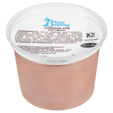 Blue Bunny Chocolate Ice Cream Cup, 4 Fluid Ounce -- 48 per case