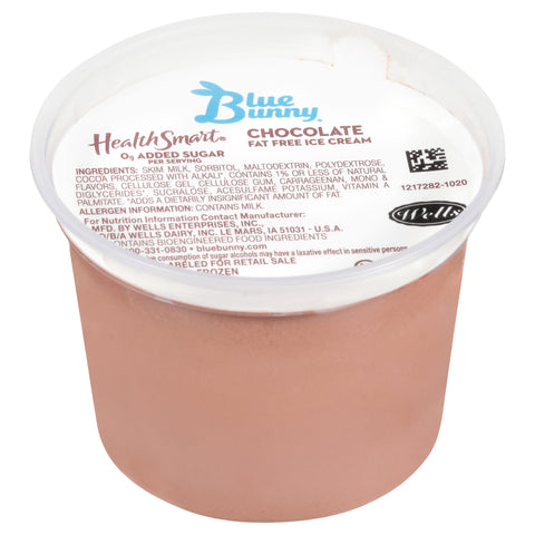 Blue Bunny Health Smart Chocolate Ice Cream Cup, 4 Fluid Ounce -- 48 per case