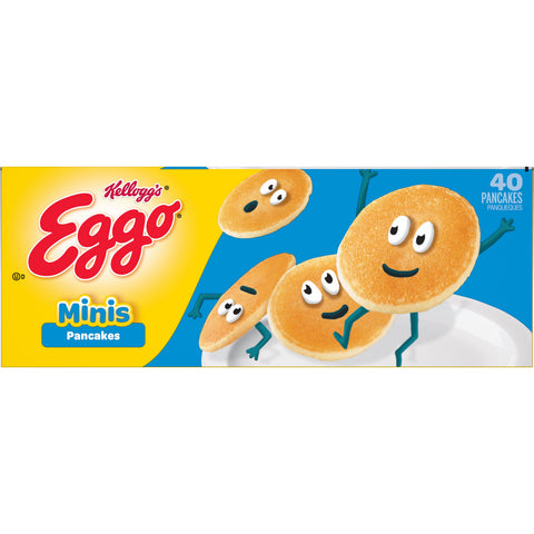 Kelloggs Eggo Mini Buttermilk Pancakes, 40 per pack -- 8 packs per case
