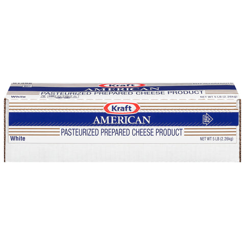 Kraft American White Cheese Loaf, 80 Ounce -- 6 per case.