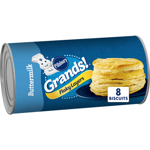 Pillsbury Grands Flaky Layers Unbaked Buttermilk Biscuit, 16.3 Ounce -- 12 per case.