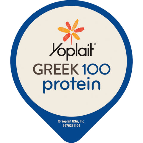 Yoplait Greek 100 Calorie Blended Blueberry Yogurt, 5.3 Ounce -- 12 per case.