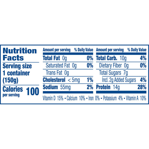 Yoplait Greek 100 Calorie Blended Blueberry Yogurt, 5.3 Ounce -- 12 per case.