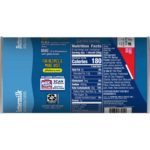 Pillsbury Grands Flaky Layers Unbaked Buttermilk Biscuit, 16.3 Ounce -- 12 per case.