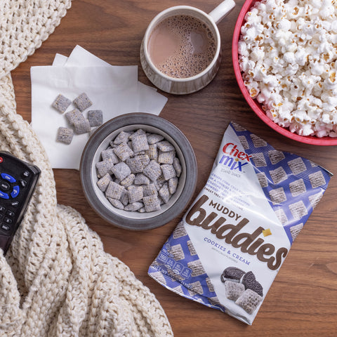 Chex Mix Muddy Buddies Cookies N Cream Snack Mix, 4.25 Ounce -- 7 per case.