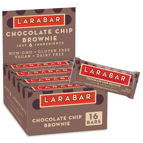 Larabar Chocolate Chip Brownie, 1.6 Ounce -- 64 per case.