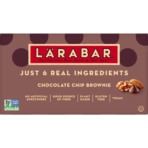 Larabar Chocolate Chip Brownie, 1.6 Ounce -- 64 per case.