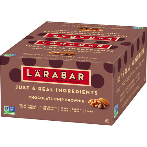 Larabar Chocolate Chip Brownie, 1.6 Ounce -- 64 per case.