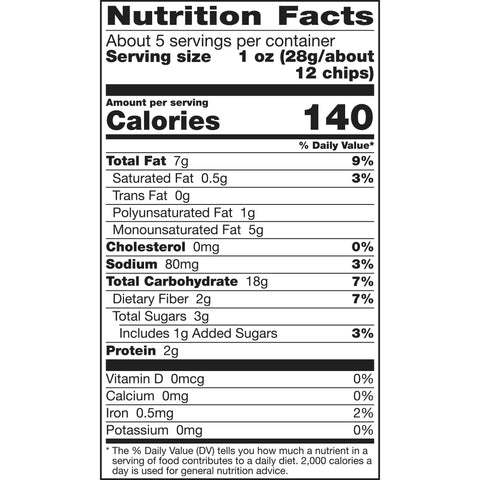 Food Should Taste Good Sweet Potato Tortilla Chips, 5.5 Ounce -- 12 per case.