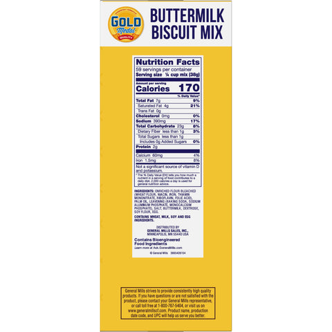 Gold Medal Buttermilk Biscuit Mix 6 Case 5 Pound