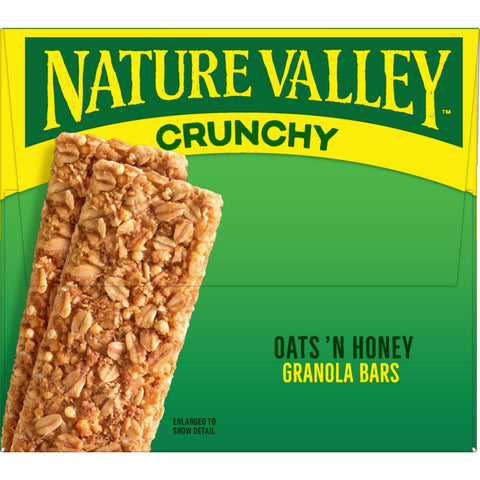 Nature Valley Crunchy Oat and Honey Granola Bar - 28 per pack -- 6 packs per case.