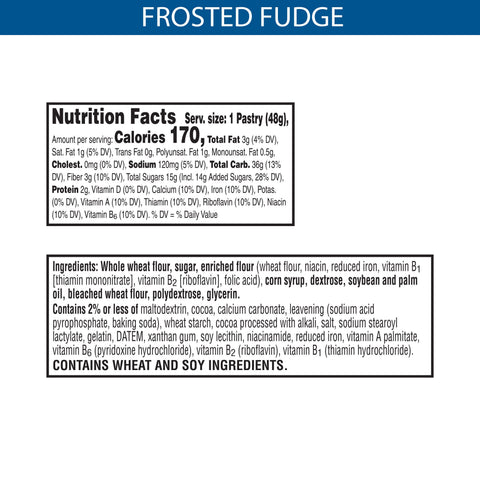 Pastry Pop-tart™ Made With Whole Grain Frosted Fudge