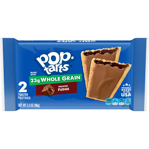 Kelloggs Pop Tarts Frosted Fudge Whole Grain Chocolate Toaster Pastry, 3.53 Ounce -- 72 per case.