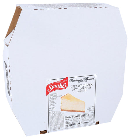Sara Lee Restaurant Reserve Round Classic Tall New York Style Creamy Cheesecake, 10 inch -- 2 per case.