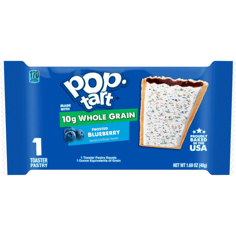 Kelloggs Pop-Tarts Whole Grain Blueberry Toaster Pastry, 1.76 Ounce -- 120 per case